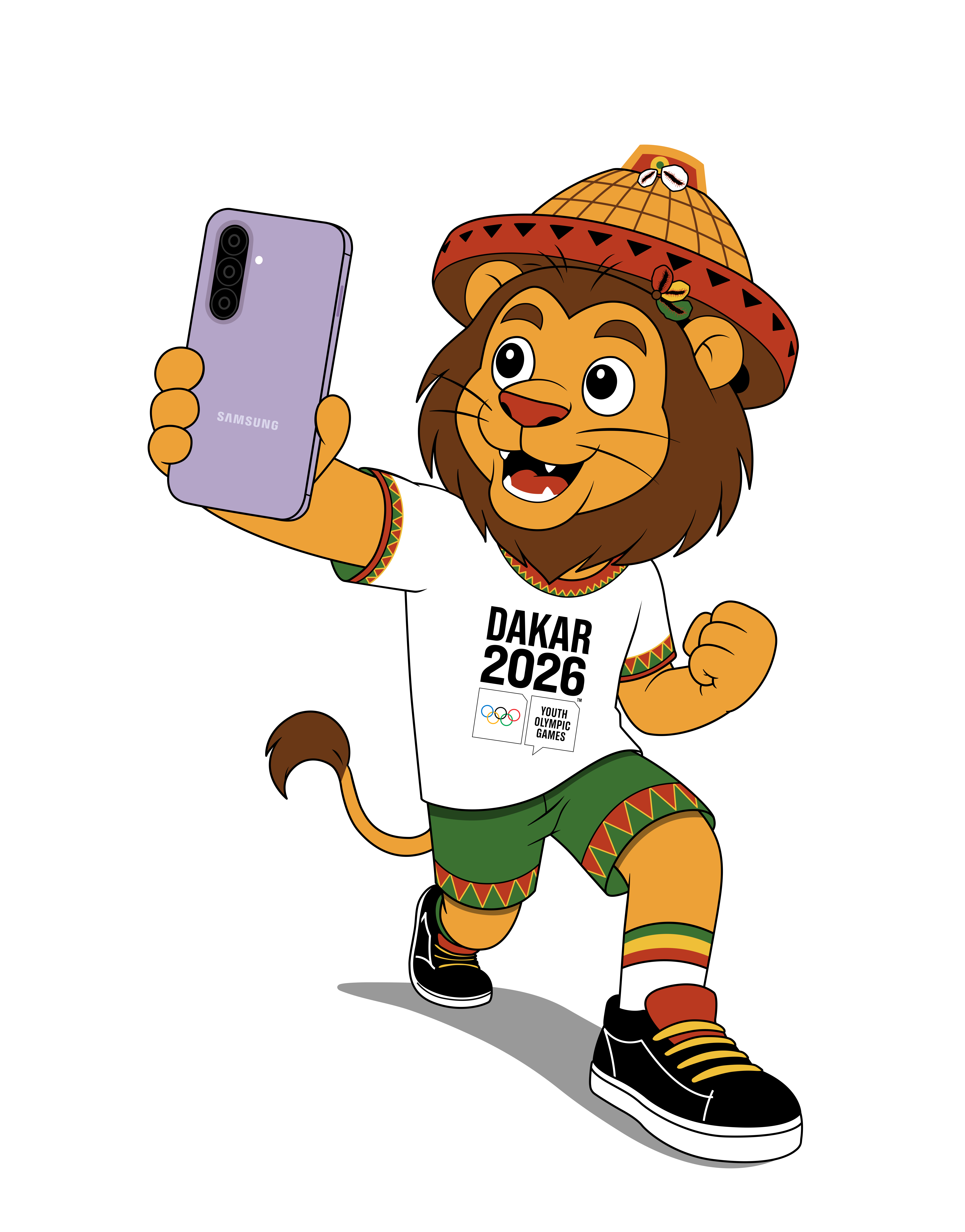 Mascotte JOJ Dakar 2026